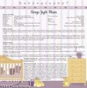Babyography® Birth Certificate Design 2 (30.5cms x 30.5cms) Purple Unframed/Laminated/Framed/ Canvas or MDF Block Mounted